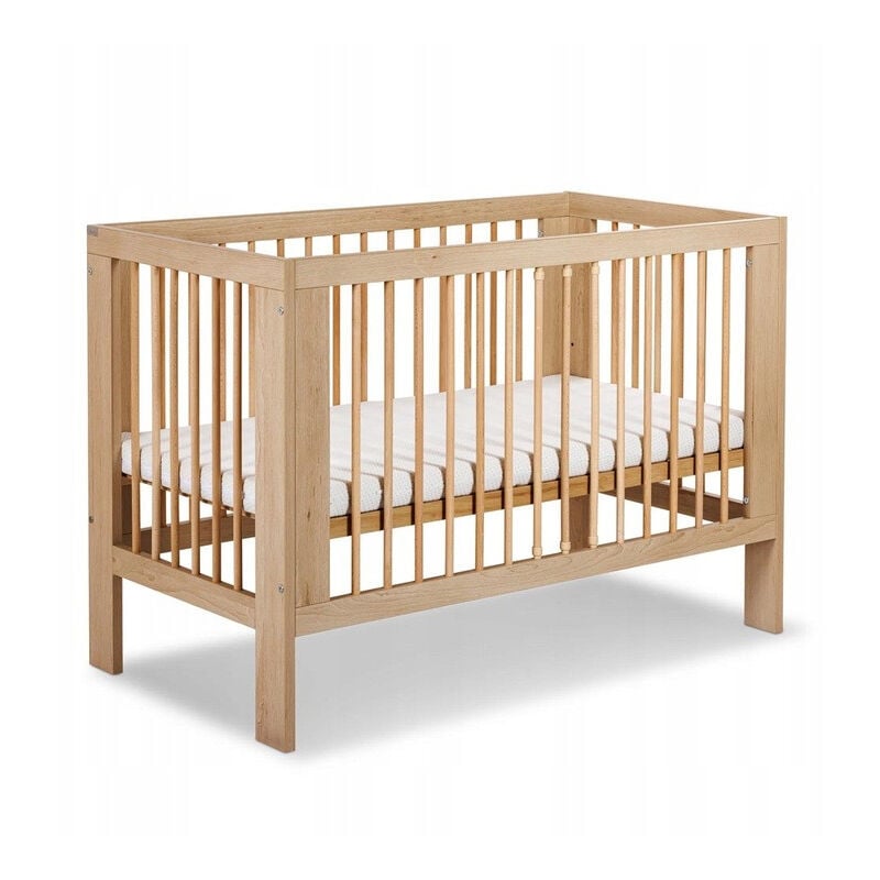 Bb-loisir - Lit bébé 120x60cm couleur Hêtre olive Lit à barreaux amovible