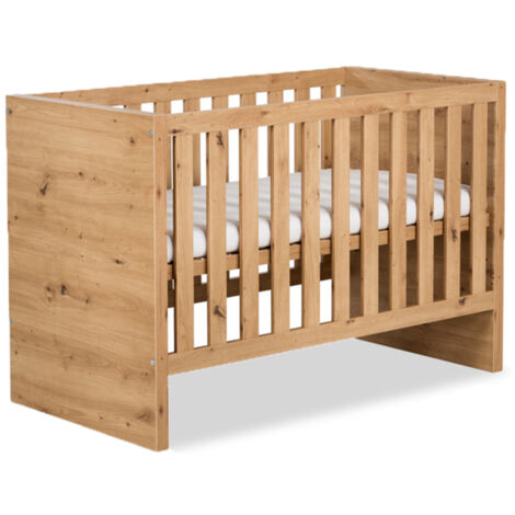 Lit Bébé Camelia Chêne 60x120 Pin
