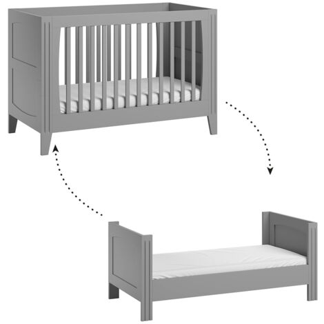 Lit bébé évolutif Vox Milenne Gris