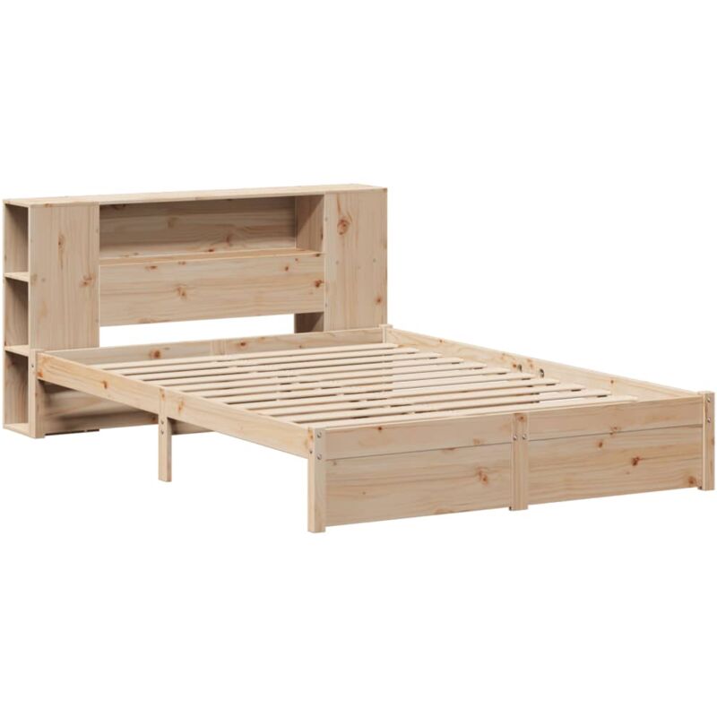 Lit bibliothèque sans matelas 120x200 cm bois de pin massif vidaXL