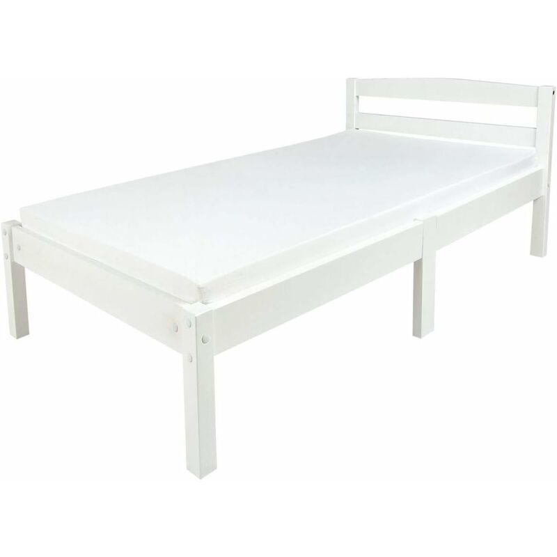 Lit blanc avec un matelas Clasic 70/140