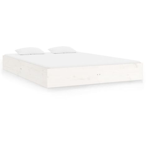 Lit Blanc Bois massif 160x200