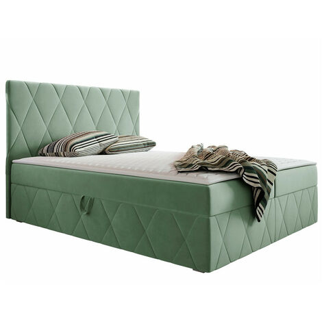 Lit boxspring Comfivo Avis, Magic Velvet 2227, Double, Continental, 140x200, Tissu, Disponible, 143x206x112cm