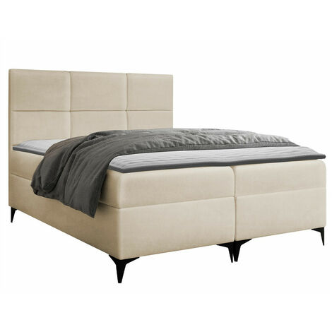 Lit boxspring Mare, Magic Velvet 2250, Continental, Double, 140x200, Tissu, Disponible, 144x208x115cm