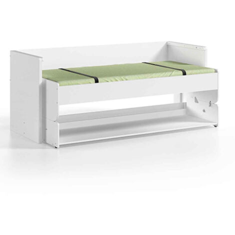 Lit Bureau Enfant "Denver" 90x200cm Blanc