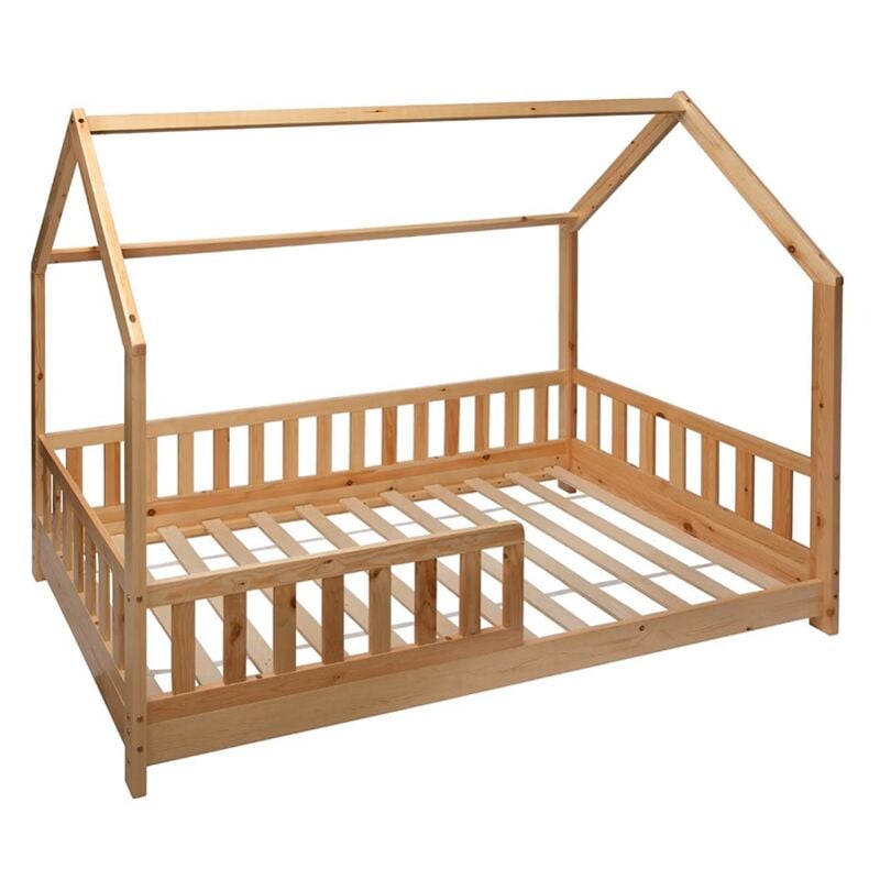 Atmosphera - Lit Cabane Enfant Bosco - 90 x 190 cm - Sans matelas