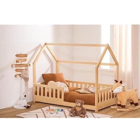KONTARBOOR Lit cabane enfant 80 x 160 cm sans MATELAS