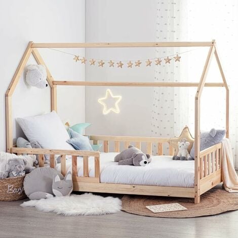 Lit Cabane Enfant ATMOSPHERA Bosco - 90 x 190 cm - Sans matelas