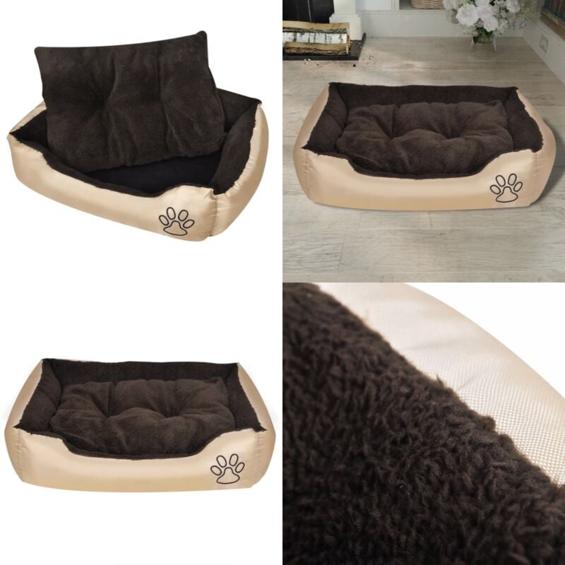 Lit chaud pour chiens avec coussin rembourré Taille xl - Panier Pour Chien - Lit Pour Chien - Couchage Pour Chien - Chien Confort - Panier Chien Xl
