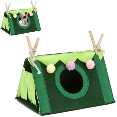 Lit Cochon d'Inde - 1 pièce, Lit Petit Animal Grotte Douillette - Pour Hamster/Furet/Chinchilla