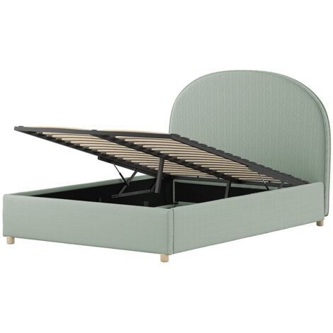 Lit coffre 140x200 sommier inclus Vipack Moon Vert