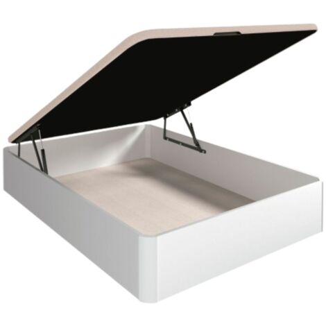 Lit Coffre 150x190 - Blanc
