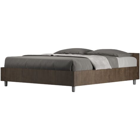 Lit coffre 160x190 noyer Nuamo