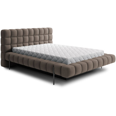 Lit coffre 160x200 sommier inclus Ezio Taupe
