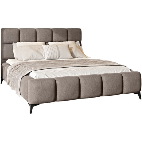 Lit coffre 160x200 sommier inclus Mira Beige