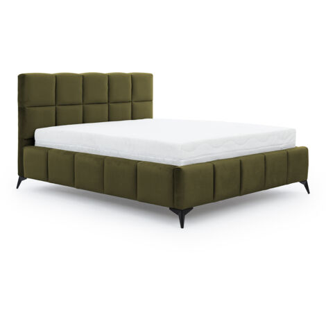 Lit coffre 160x200 sommier inclus Mira Vert