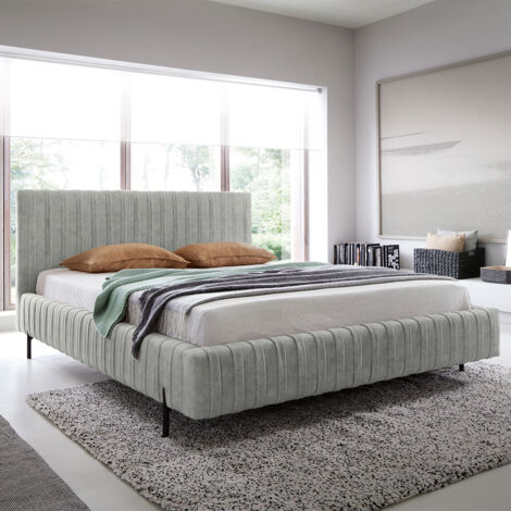 Lit coffre 180x200 sommier inclus Ori Gris