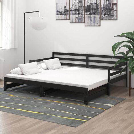 Canapé-lit gigogne 2 places, design moderne en tissu PORTO RICO