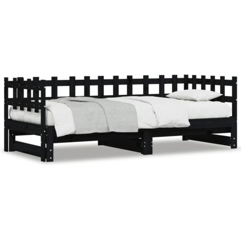 Lit coulissant，Lit Adulte，Lit gigognet 2x(90x190) cm Bois de pin massif723039