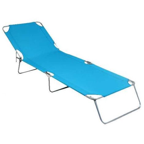 Lit de bronzage en acier Poker