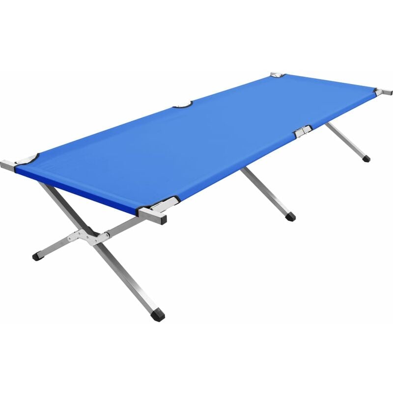 Youthup - Lit de camping 210x80x48 cm XXL Bleu