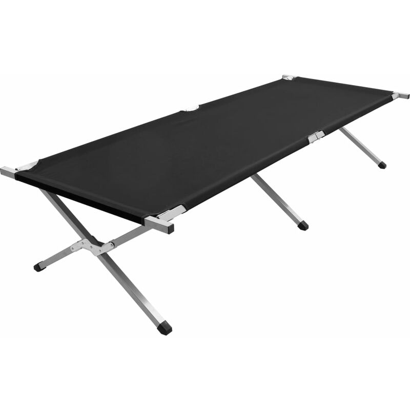 Youthup - Lit de camping 210x80x48 cm XXL Noir