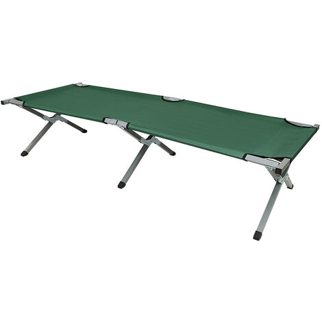 Lit De Camping Ultra-léger Hitoptools – Aluminium, 74.8x25.6 Pouces, Capacité 330lb – Noir