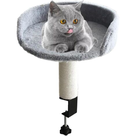 Lit De Chat Fixé Au Bureau Amovible Hamac pour Chat de Bureau Nid Doux et
