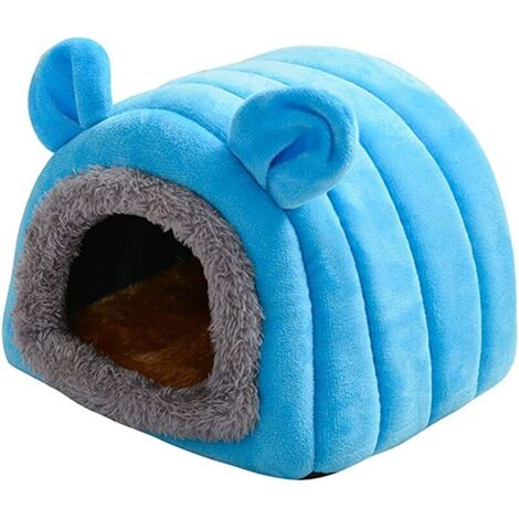 Lit de Hamster Hiver Chaud Petits Animaux Maison Grotte Animal de Compagnie Confortable Cachette Dormeurs Nid Lit pour Hérisson Rat Chinchilla Gerbille Écureuil Cochon d'Inde