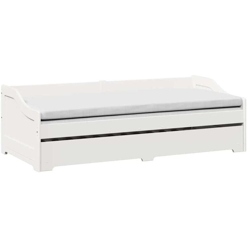 Vidaxl - Lit de jour avec gigogne sans matelas irun blanc 90x200 cm