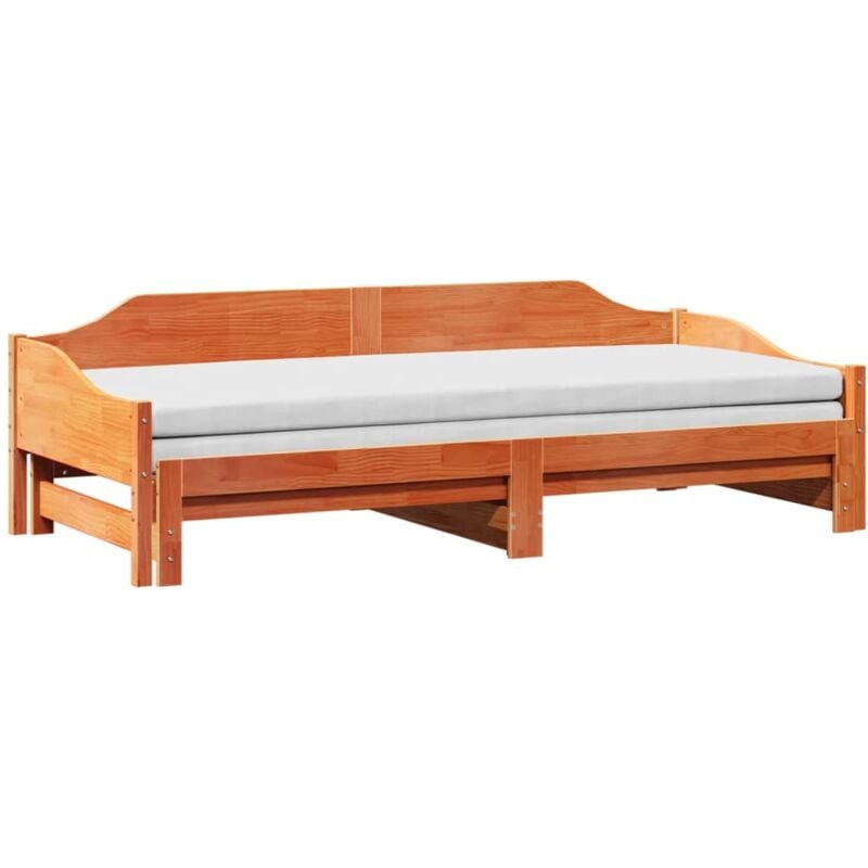 Vidaxl - Lit de jour et lit gigogne sans matelas 90x200 cm bois massif