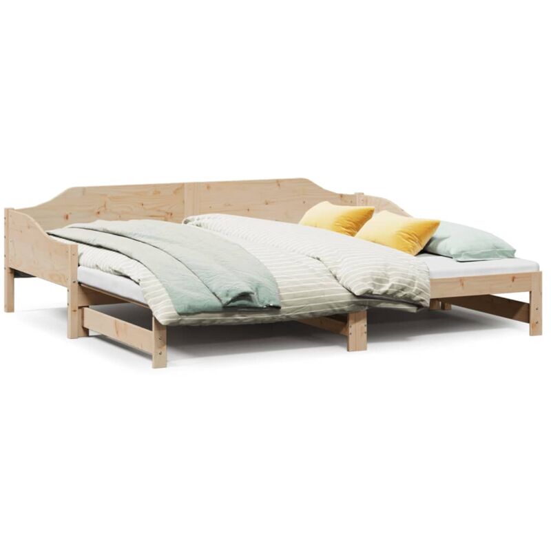 Vidaxl - Lit de jour avec lit gigogne 90x200 cm bois de pin massif