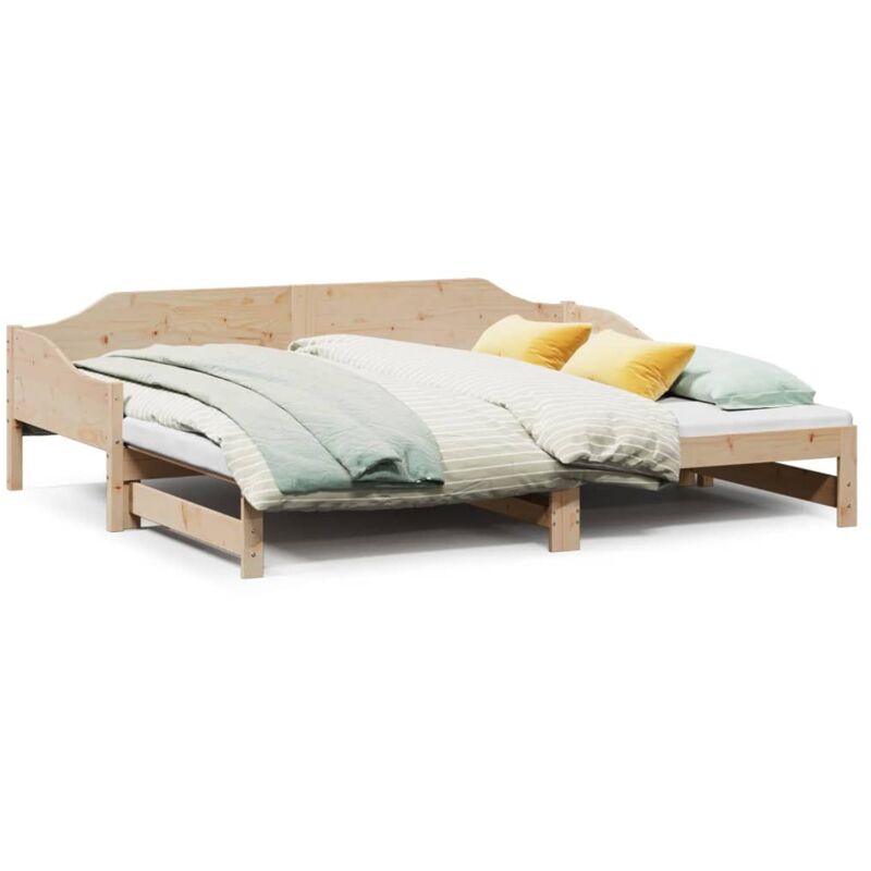 Vidaxl - Lit de jour avec lit gigogne 90x190 cm bois de pin massif