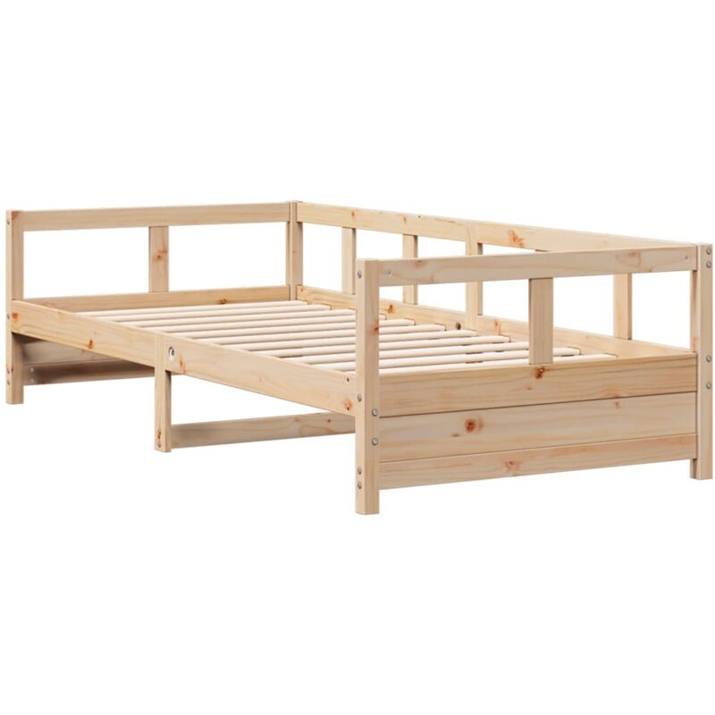 Vidaxl - Lit de jour sans matelas naturel 90x190 cm bois pin massif