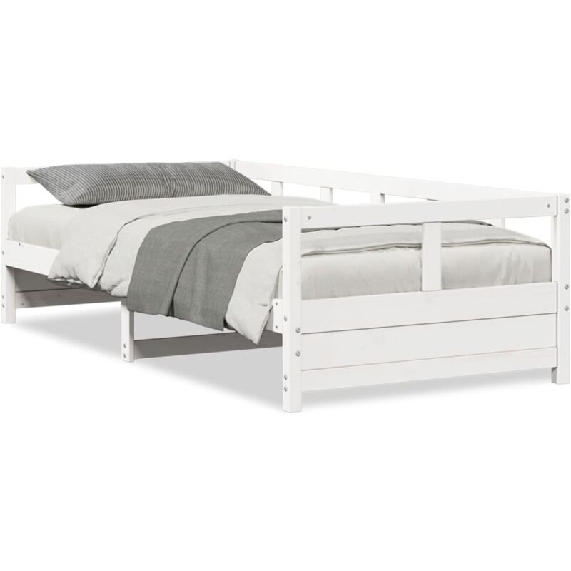 Vidaxl - Lit de jour Blanc 80x200 cm Bois de pin massif