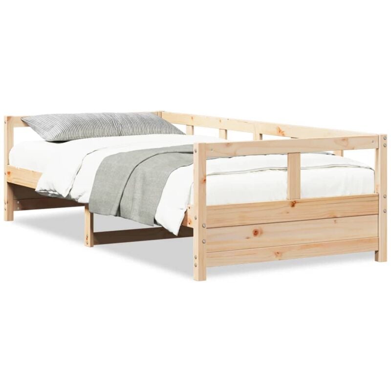 Vidaxl - Lit de jour naturel 90x200 cm bois de pin massif