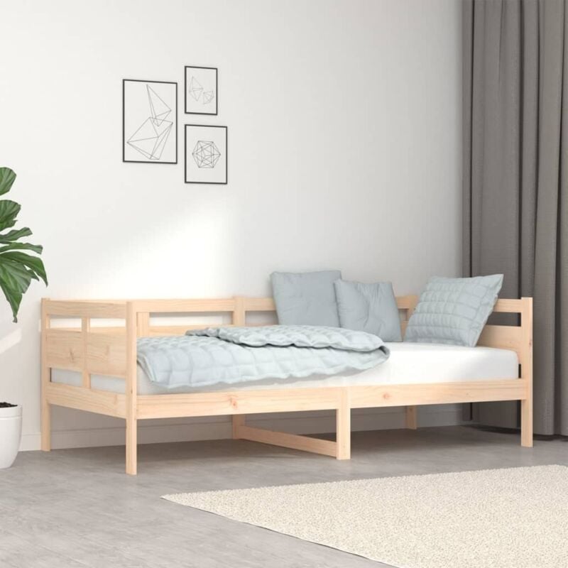 Vidaxl - Lit de jour sans matelas bois de pin massif 90x190 cm