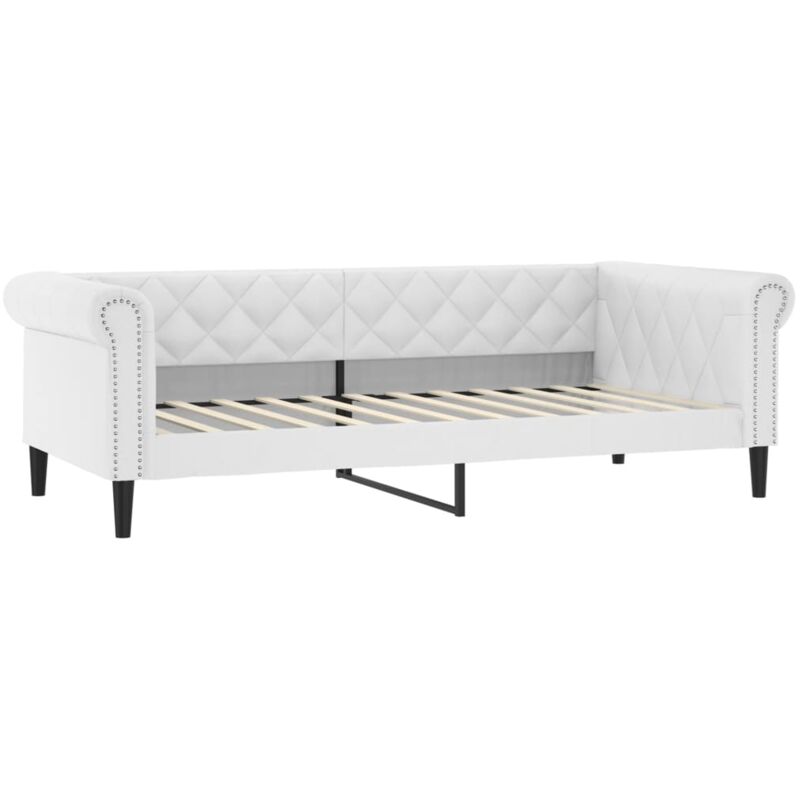 Vidaxl - Lit de jour sans matelas blanc 90x200 cm similicuir