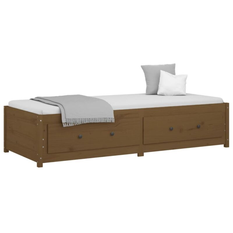Vidaxl - Lit de jour sans matelas marron miel 75x190 cm bois pin massif