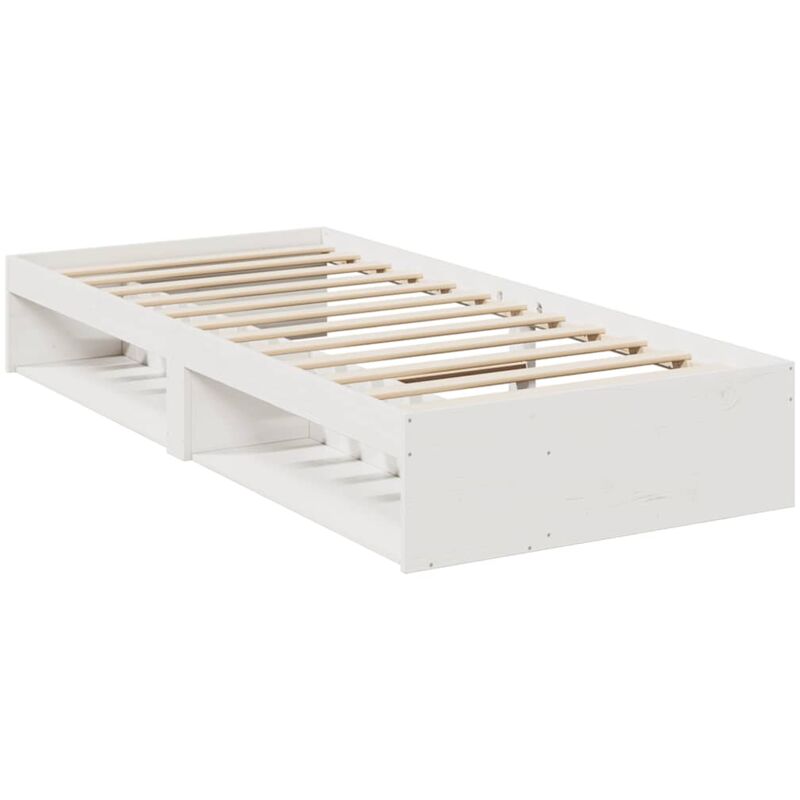 Vidaxl - Lit de jour sans matelas blanc 75x190 cm bois de pin massif