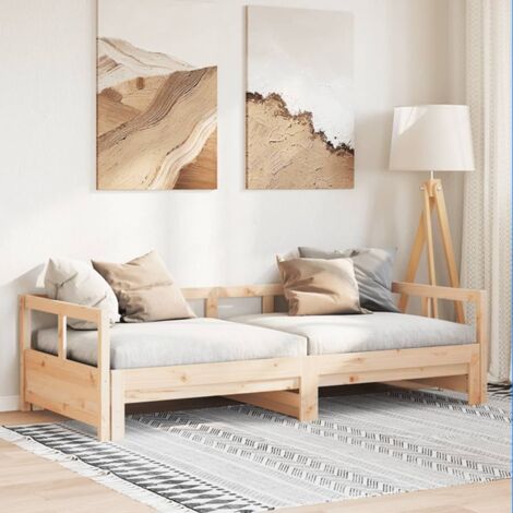 Lit de jour sans matelas 90x190 cm bois de pin massif vidaXL