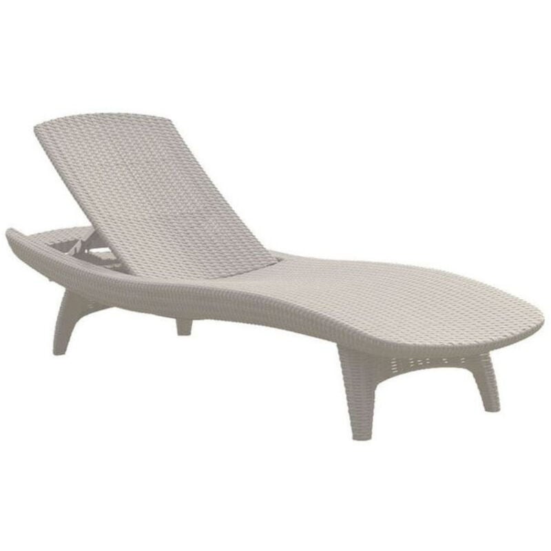 Allibert - by Keter Pacific chaise Longue, 4 positions, 197 x 75 x 41 cm, Blanc (230672)