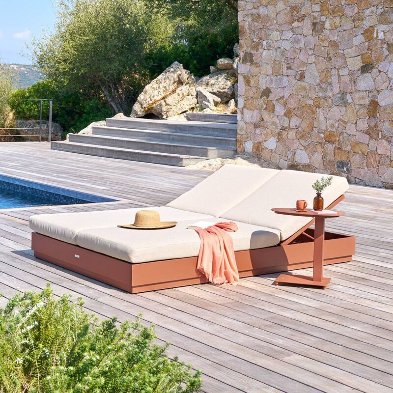 Lit de piscine Allure acajou - Hespéride