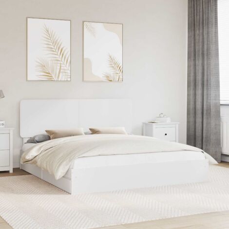 Lit de Rangement Blanc 180 x 200 cm Bois d'ingénierie vidaXL