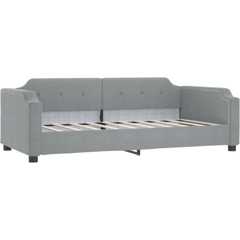 Vidaxl - Lit de repos gris clair 80x200 cm tissu