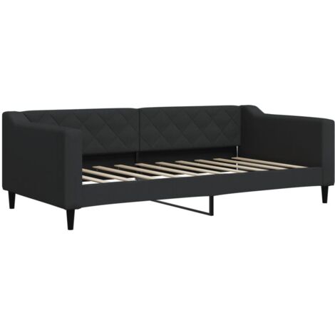 Lit de repos noir 90x190 tissu