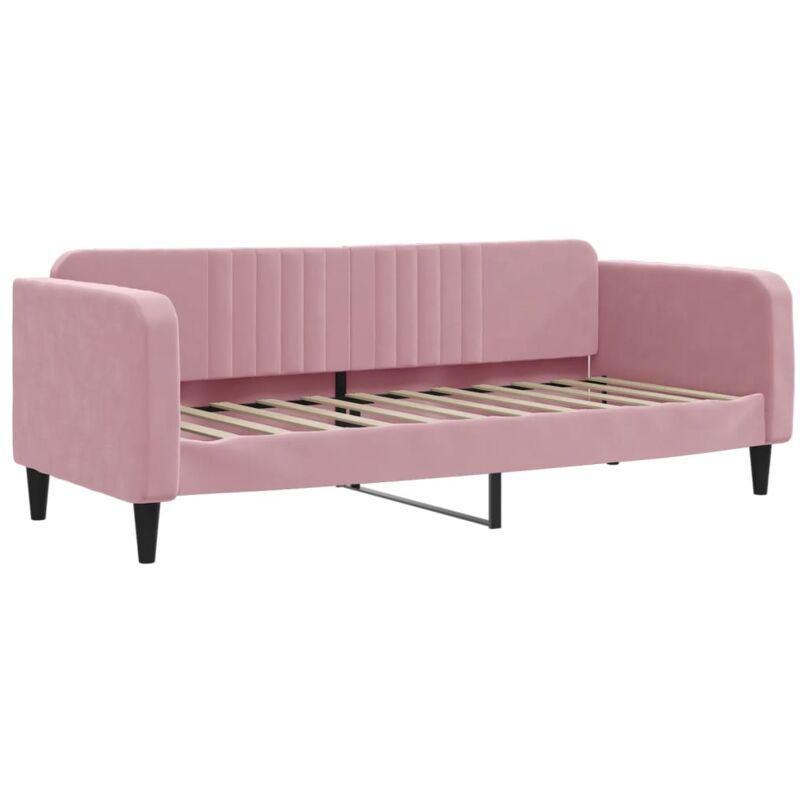 Vidaxl - Lit de repos sans matelas rose 80x200 cm velours