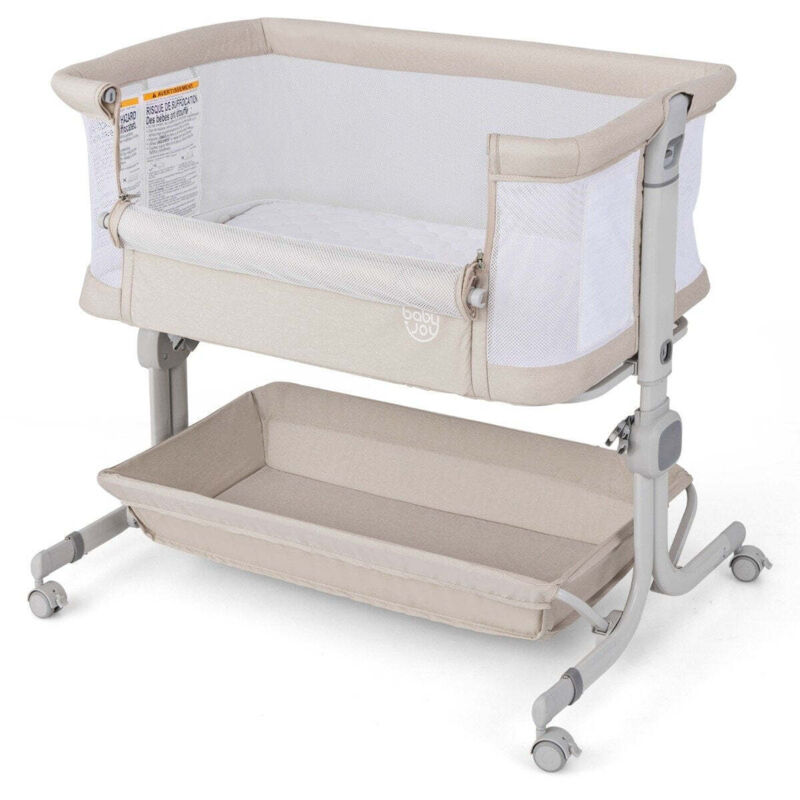 Lit de voyage 3 en 1 pour bebe avec matelas hauteur reglable