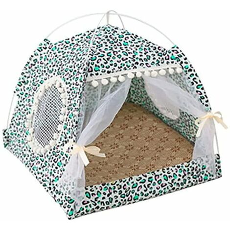 Lit D'Été Pour Chat Tente Pour Chat Maison Pour Chat Grotte Lit Confortable Pour Chats Grotte Pour Chat Maison Pour Chat Lit Pour Chat Animal De Compagnie (38X38Cm)