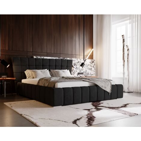 EMPORIUS 180x200 Deluxe - Noir (Magic Velvet 2219)